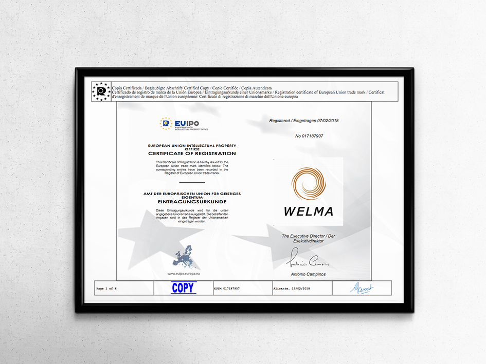 International WELMA trademark was registered