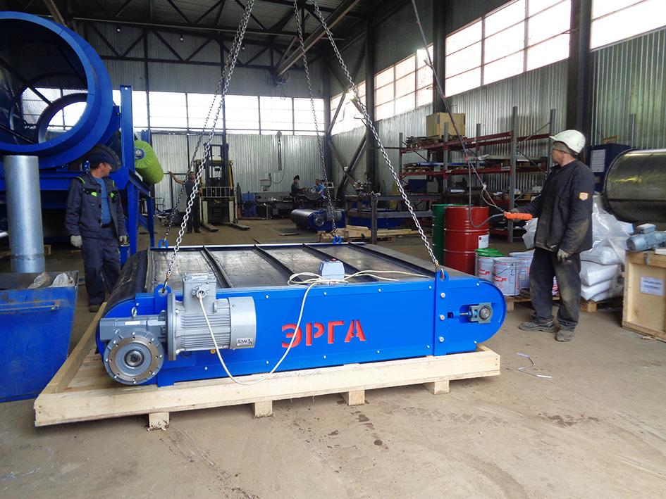 Se fabricó el separador magnético aéreo de servicio pesado ERGA SMPA-TS con un sistema magnético que no tiene análogos en la Federación de Rusia
